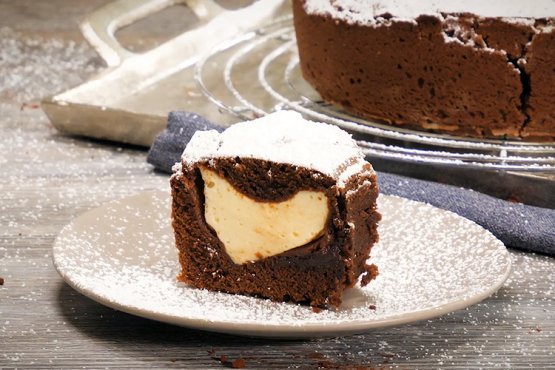 Photo of Chocolate cake with cheesecake filling – recipe