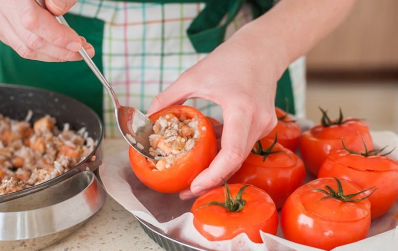 filled tomatoes