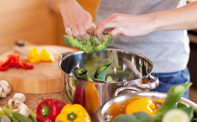 Vegetables are very suitable for steaming.