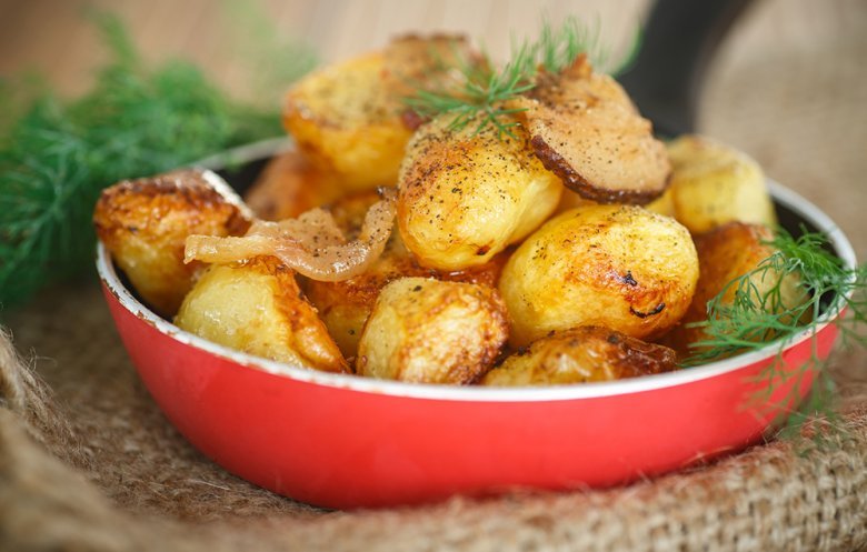 Roasting potatoes gives them a delicious roasted aroma.