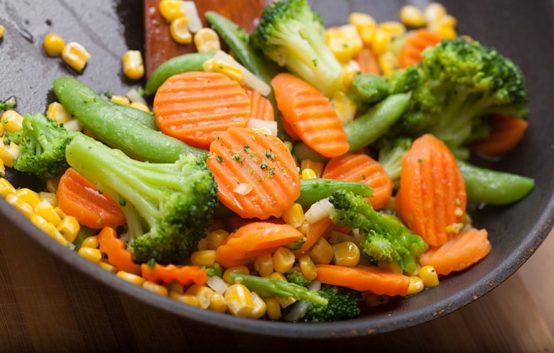 Fried vegetables are also impressive.