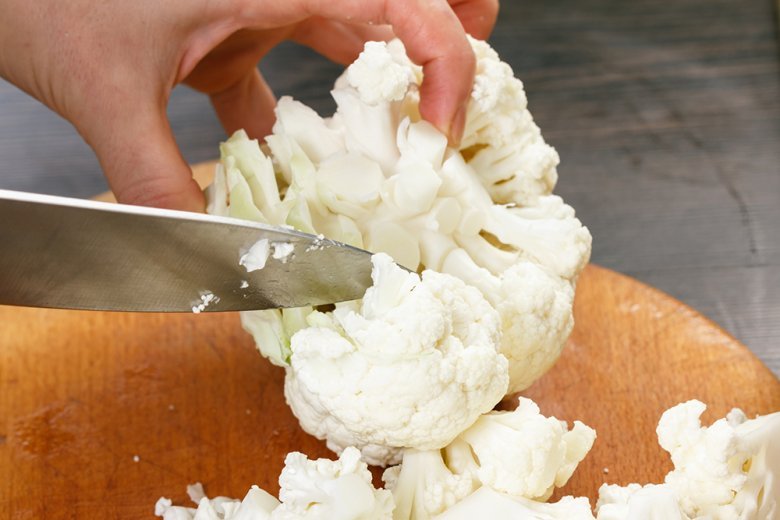 Cauliflower can be cut into florets and prepared, but it can also be cooked whole.