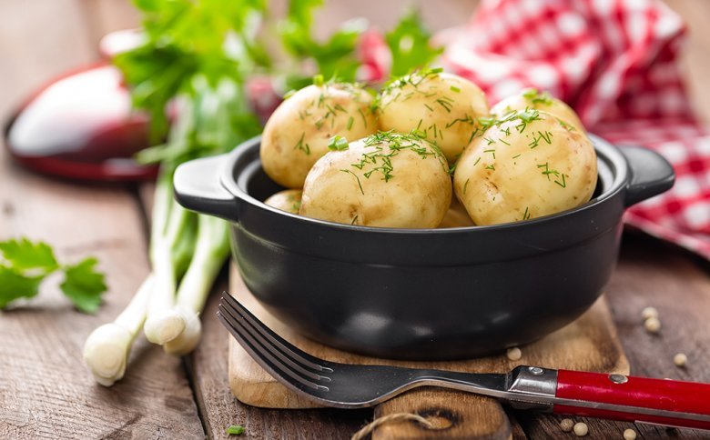 How long potatoes have to cook before they are done depends on their size and variety.