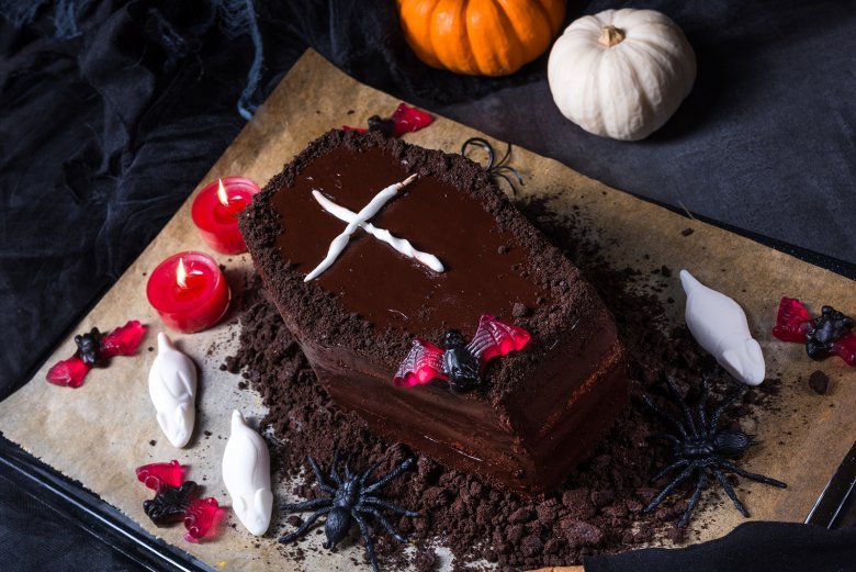 Chocolate Halloween coffin