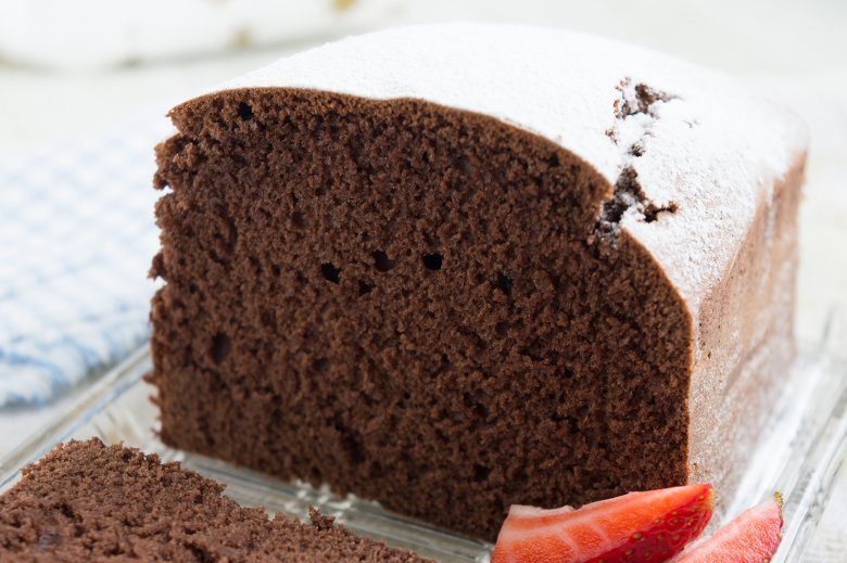 Chocolate cake with cocoa
