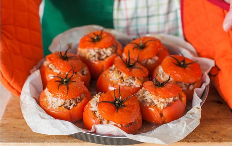 filled tomatoes