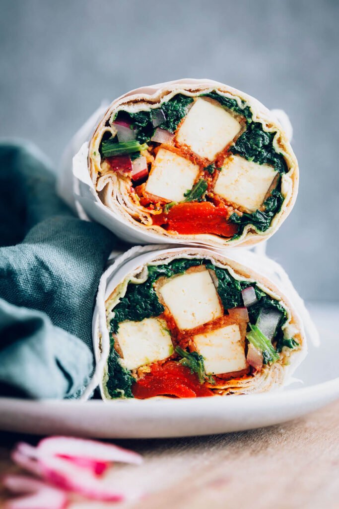 Buffalo-tofu-wrap