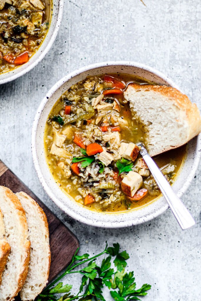 Turkey-and-wild-rice-soup